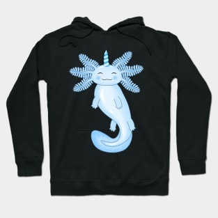 Blue Unicorn Axolotl Hoodie